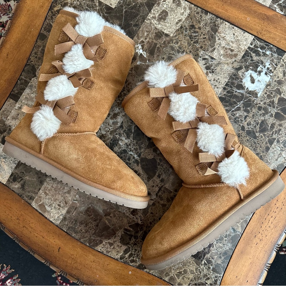 Authentic Koolaburra By Ugg Winter Bow Boots - image 3